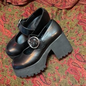 Current mood mary jane chunky heels